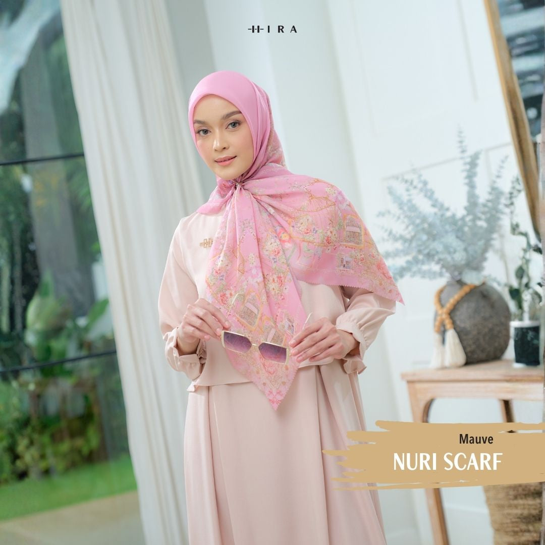 Nuri Scarf - NU33.6 NY33.6 NH33.6 Mauve - Hijab Wanita Cantik