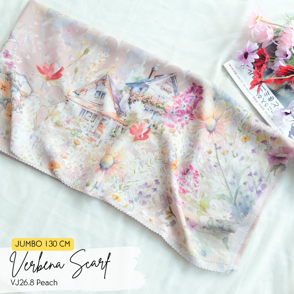 Verbena Scarf JUMBO - Peach