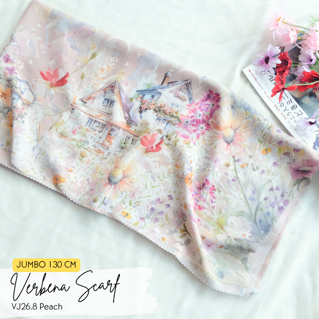 Verbena Scarf JUMBO - Peach