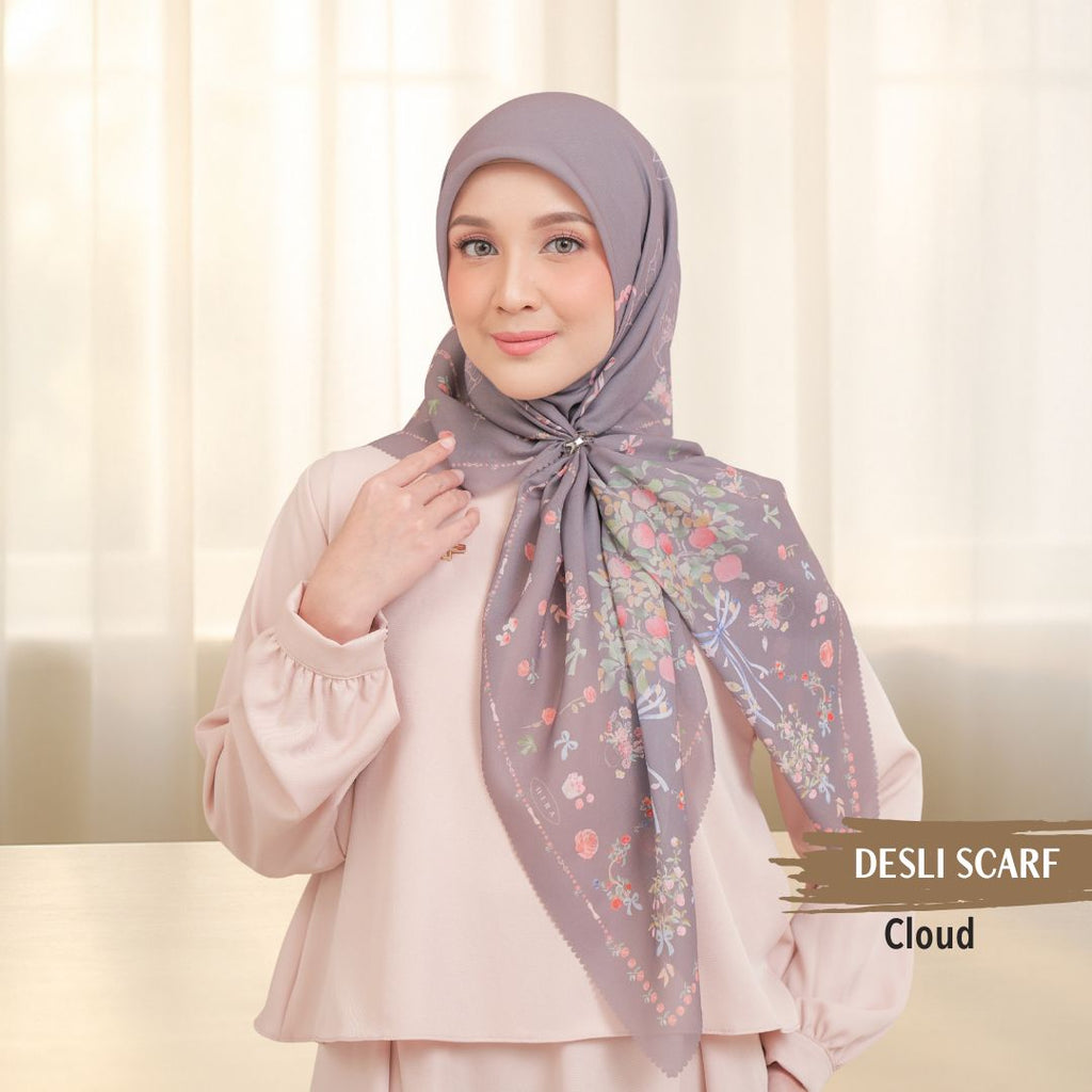 Desly Scarf - DP32.1 DV32.1 DJ32.1 Cloud - Hijab Wanita Cantik