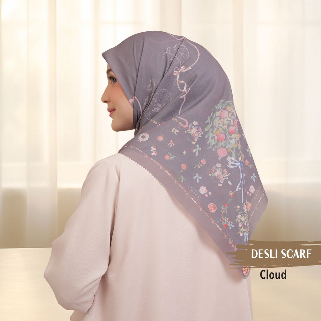Desly Scarf - DP32.1 DV32.1 DJ32.1 Cloud - Hijab Wanita Cantik