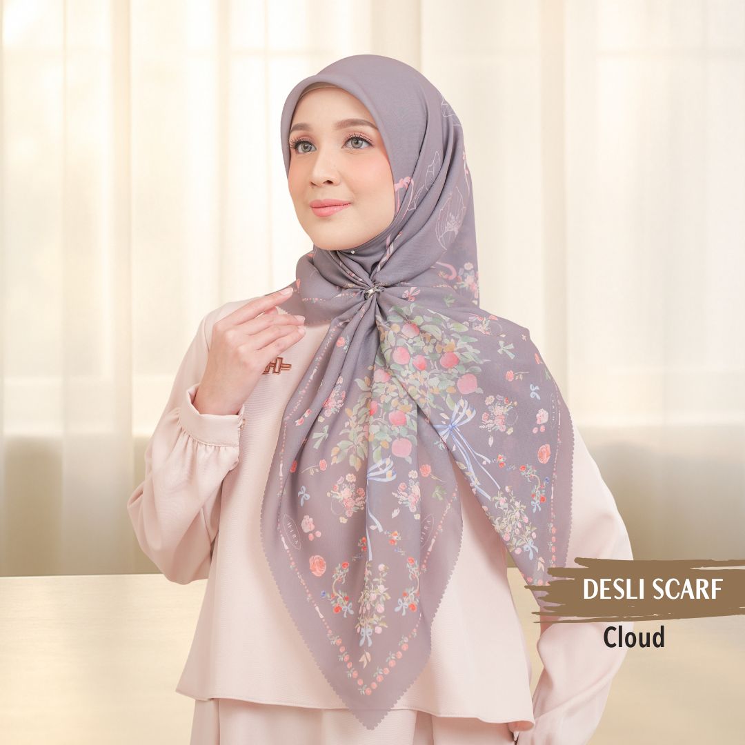 Desly Scarf - DP32.1 DV32.1 DJ32.1 Cloud - Hijab Wanita Cantik