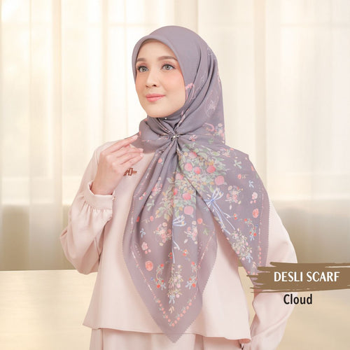 Desly Scarf - DP32.1 DV32.1 DJ32.1 Cloud - Hijab Wanita Cantik