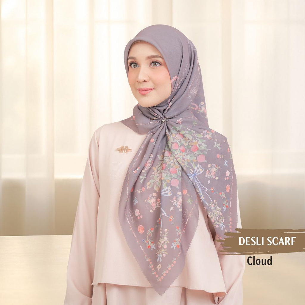 Desly Scarf - DP32.1 DV32.1 DJ32.1 Cloud - Hijab Wanita Cantik