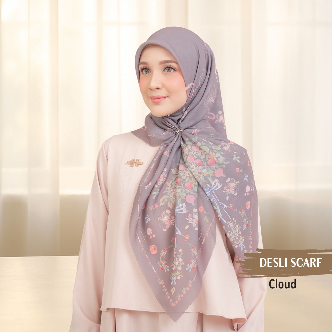 Desly Scarf - DP32.1 DV32.1 DJ32.1 Cloud - Hijab Wanita Cantik