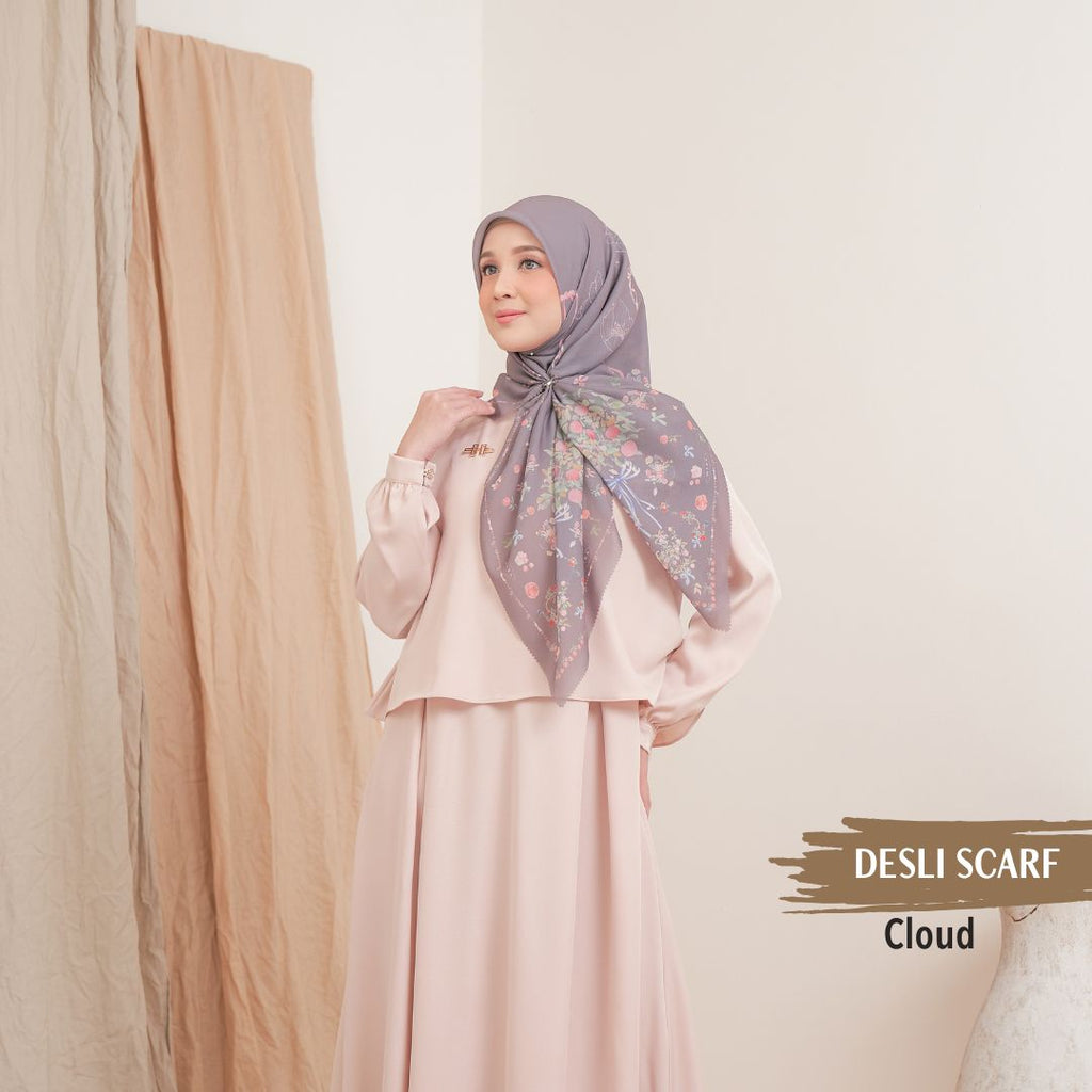 Desly Scarf - DP32.1 DV32.1 DJ32.1 Cloud - Hijab Wanita Cantik