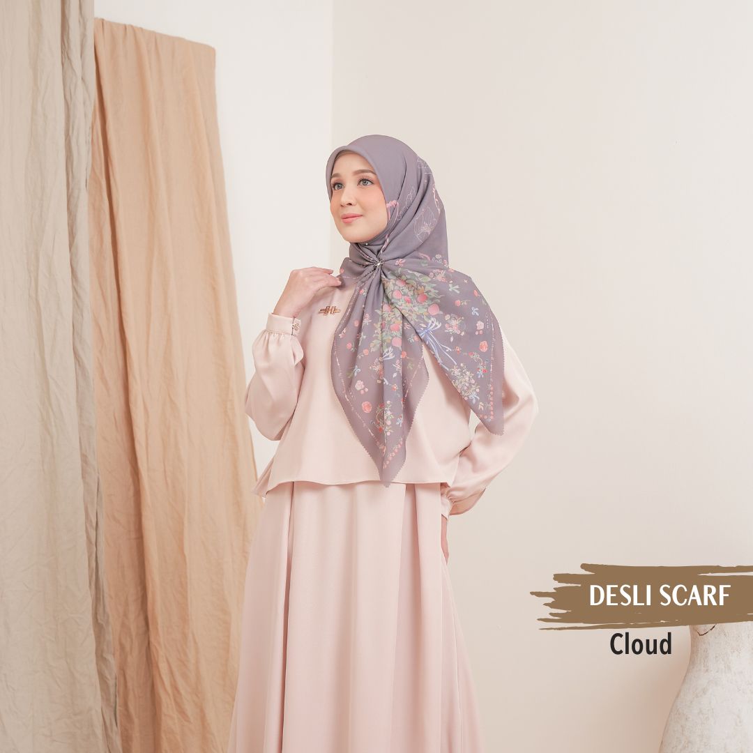 Desly Scarf - DP32.1 DV32.1 DJ32.1 Cloud - Hijab Wanita Cantik