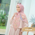 Nuri Scarf - NU33.5 NY33.5 NH33.5 Blue Pink - Hijab Wanita Cantik