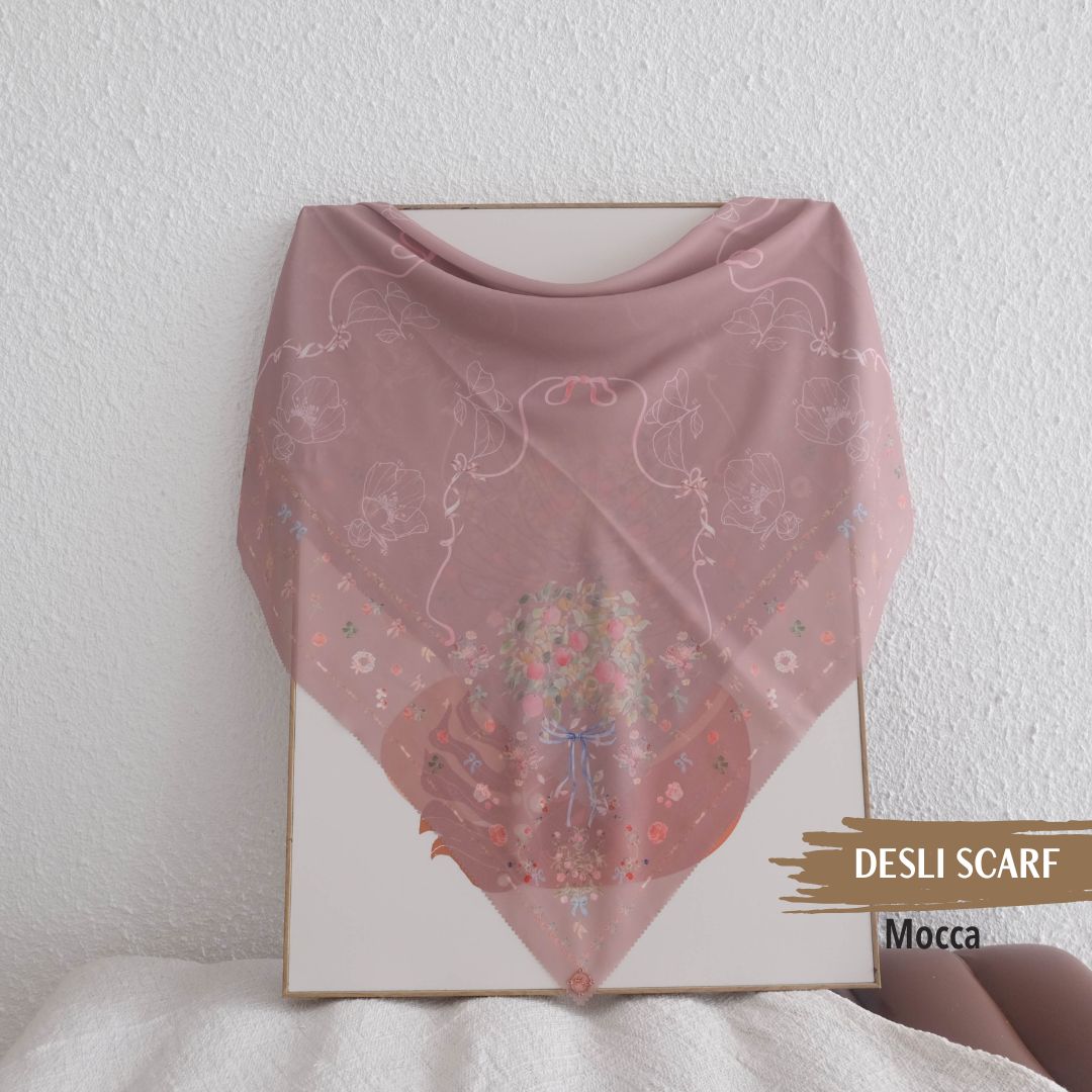Desly Scarf - DP32.2 DV32.2 DJ32.2 Mocca - Hijab Wanita Cantik