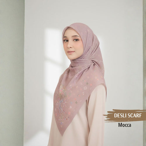 Desly Scarf - DP32.2 DV32.2 DJ32.2 Mocca - Hijab Wanita Cantik
