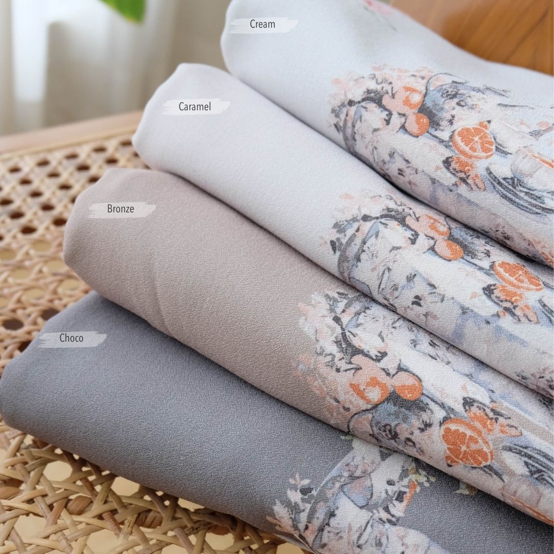 Hijab Instan Baiti Camellia Jumbo - Choco