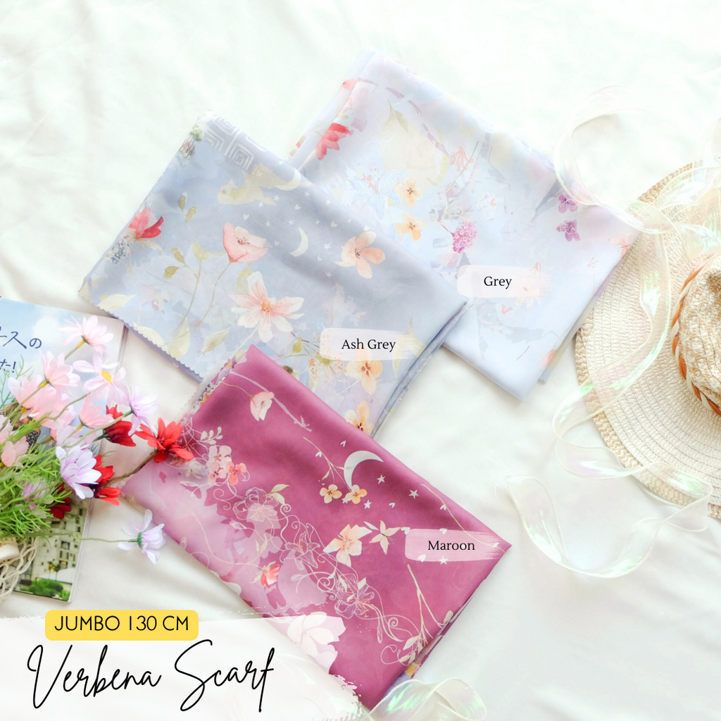 Verbena Scarf JUMBO - Maroon