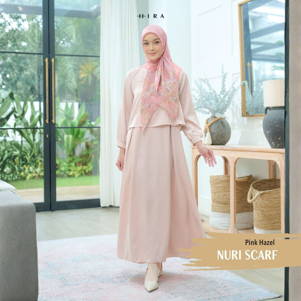 Nuri Scarf - NU33.4 NY33.4 NH33.4 Pink Hazel - Hijab Wanita Cantik