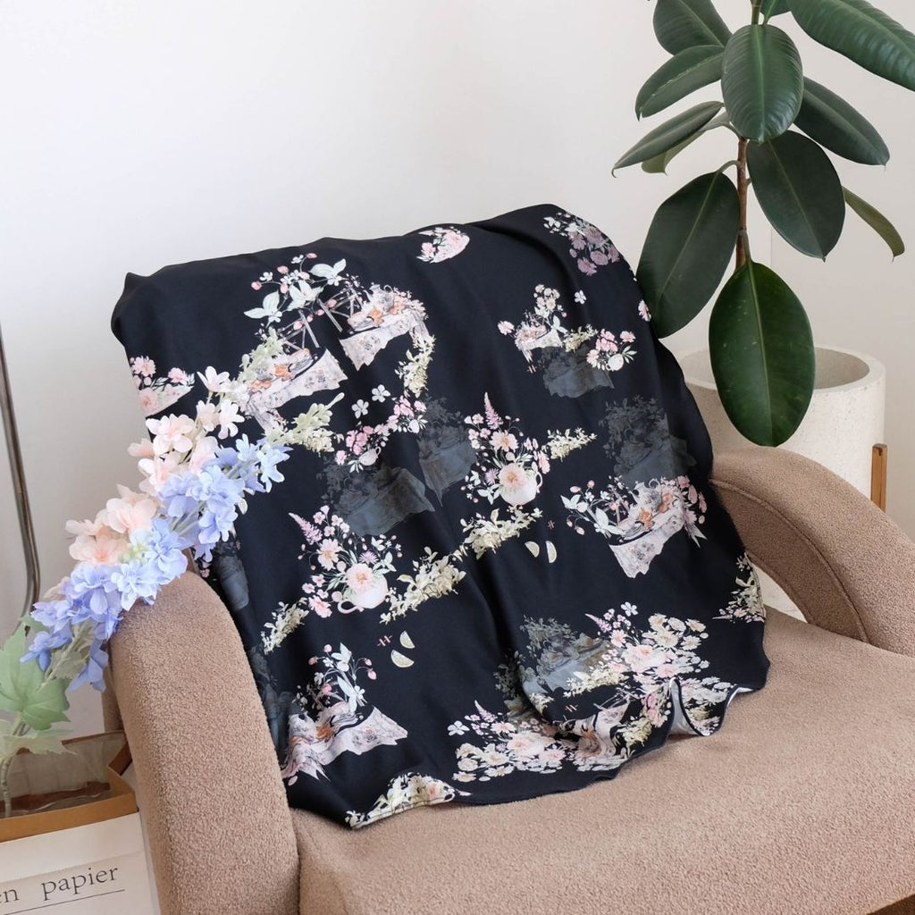 Hijab Instan Baiti Camellia Jumbo - Black
