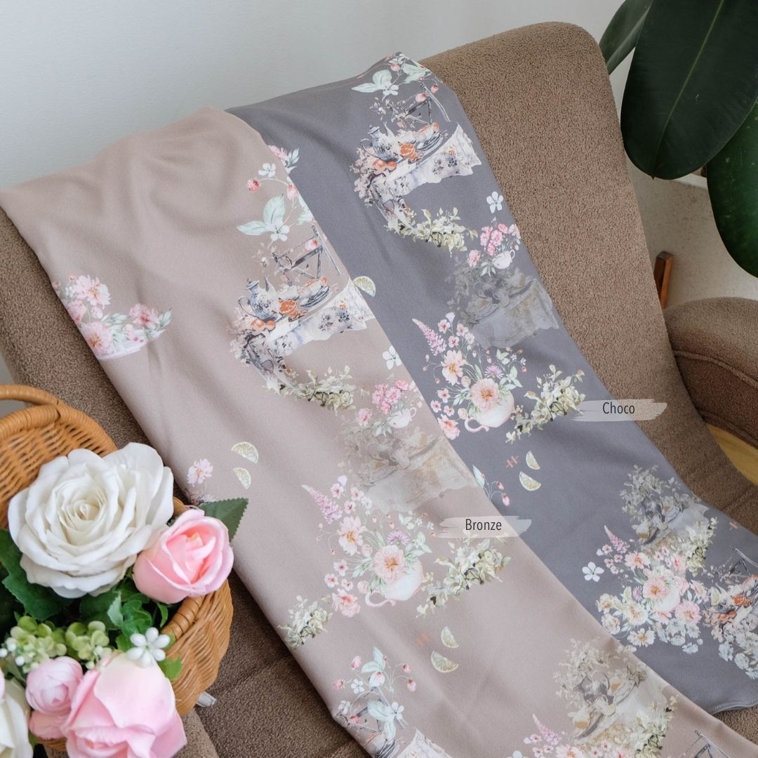 Hijab Instan Baiti Camellia Jumbo - Choco