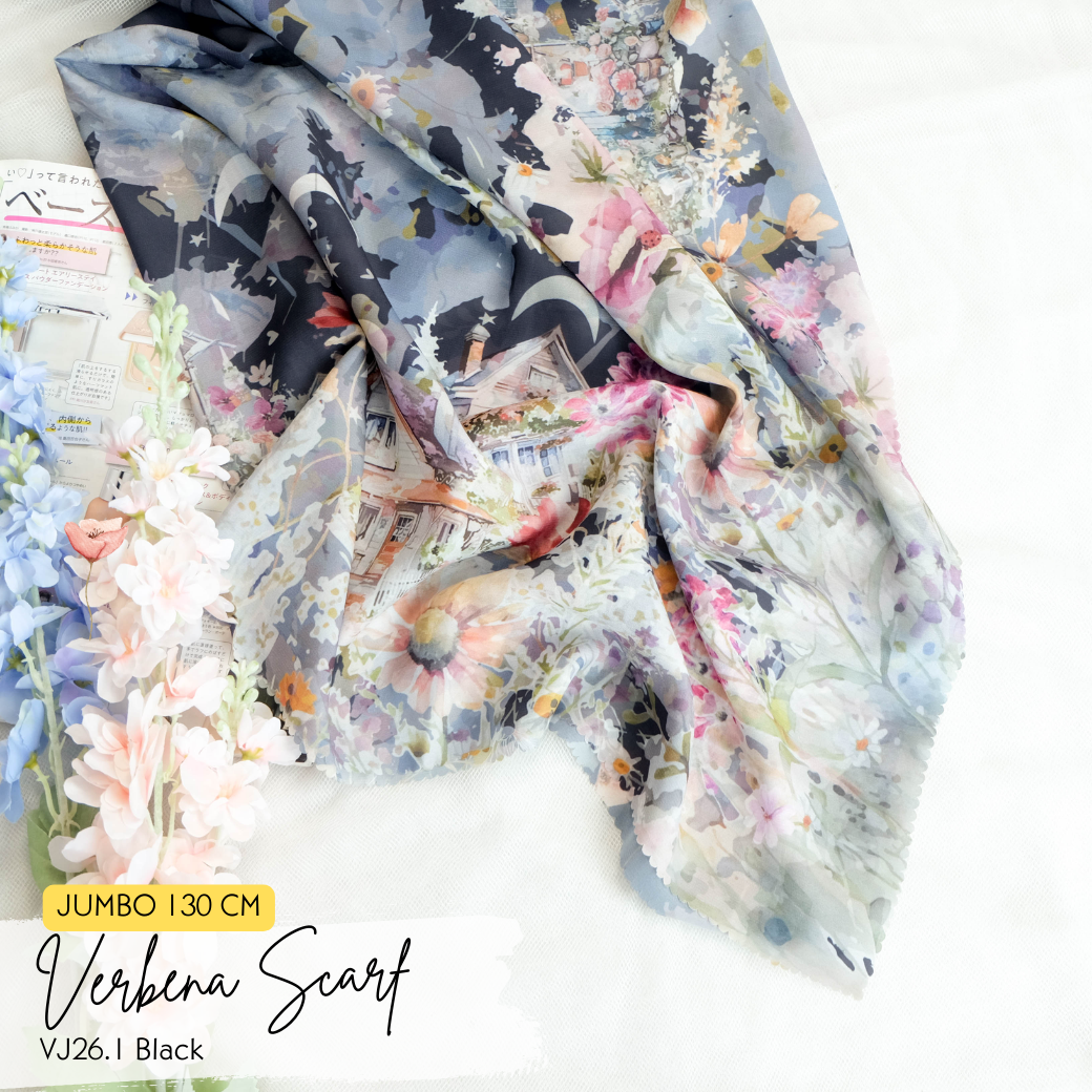 Verbena Scarf JUMBO - Black