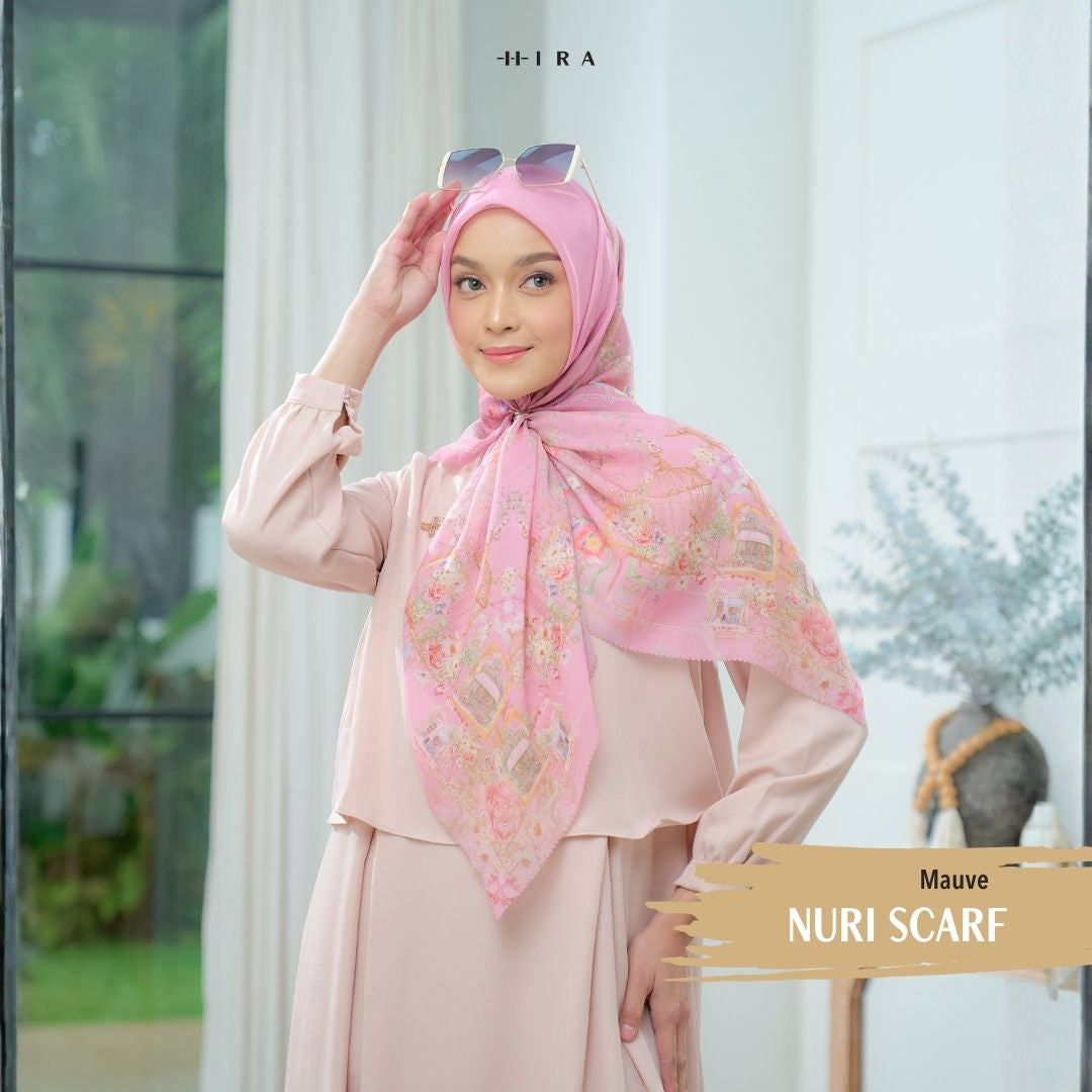 Nuri Scarf - NU33.6 NY33.6 NH33.6 Mauve - Hijab Wanita Cantik
