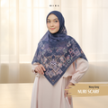 Nuri Scarf - NU33.2 NY33.2 NH33.2 Navy Grey - Hijab Wanita Cantik