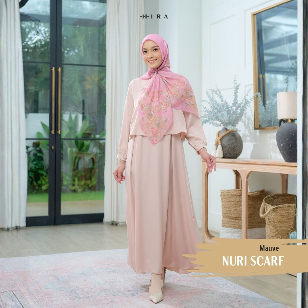 Nuri Scarf - NU33.6 NY33.6 NH33.6 Mauve - Hijab Wanita Cantik