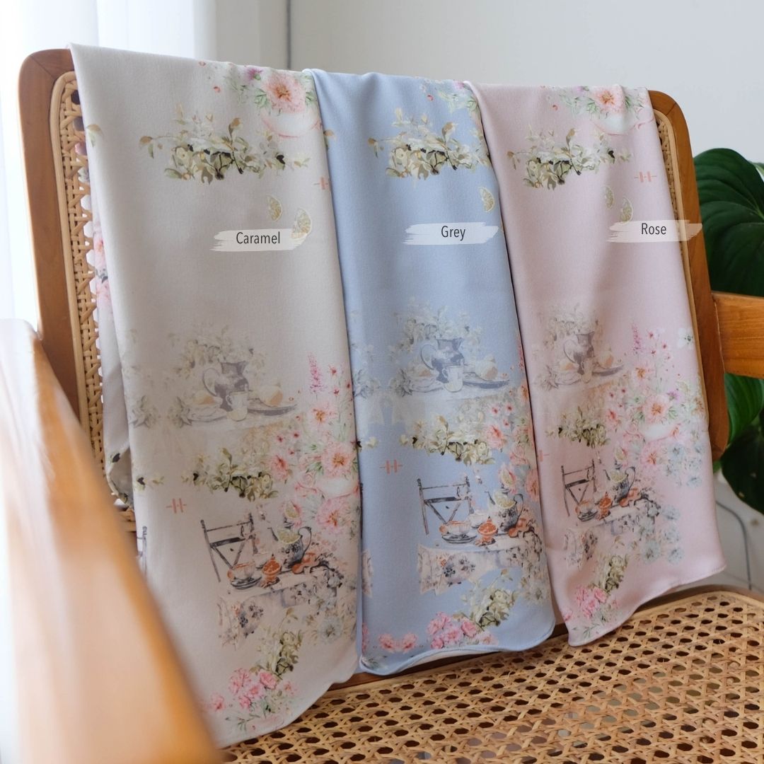 Hijab Instan Baiti Camellia Jumbo - Grey
