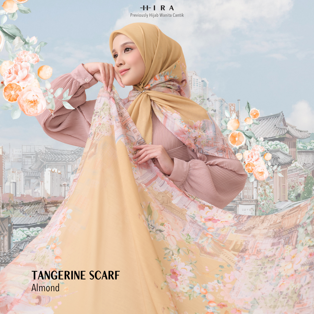 Tangerine Scarf - Almond