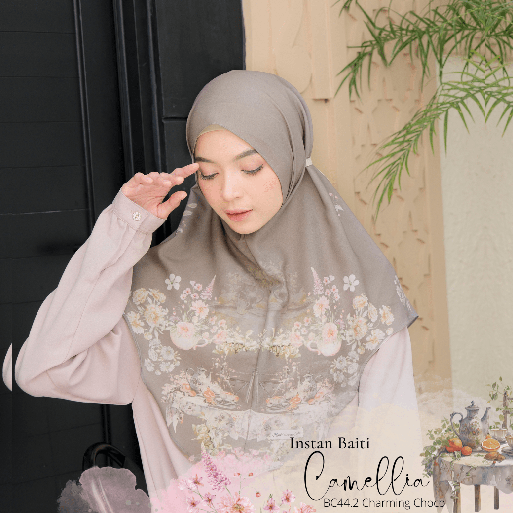 Hijab Instan Baiti Camellia - Charming Choco
