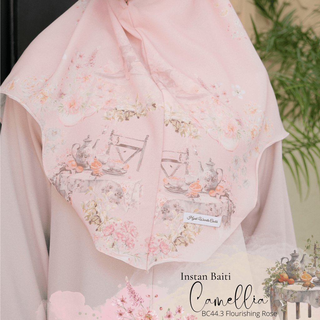 Hijab Instan Baiti Camellia - Flourishing Rose