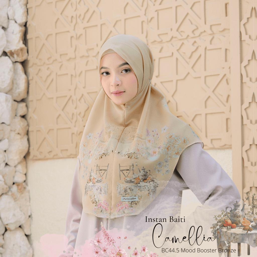 Hijab Instan Baiti Camellia - Mood Booster Bronze