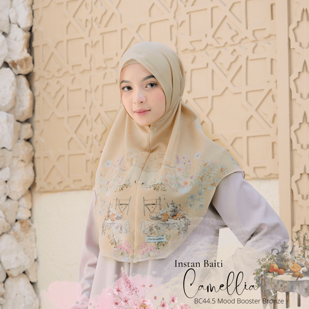 Hijab Instan Baiti Camellia - Mood Booster Bronze