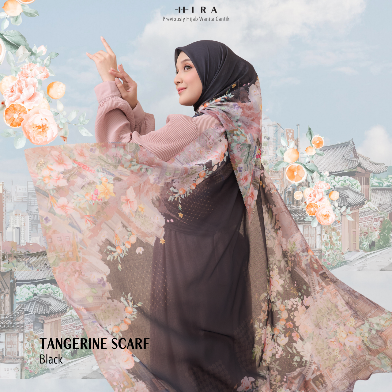 Tangerine Scarf - Black