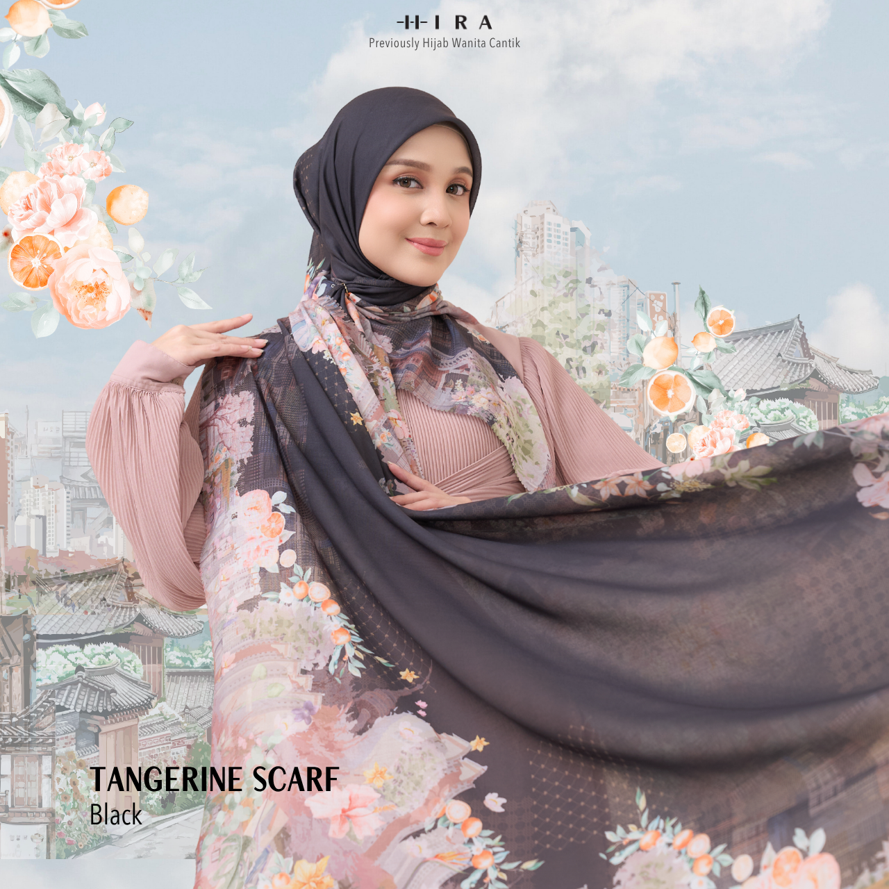 Tangerine Scarf - Black
