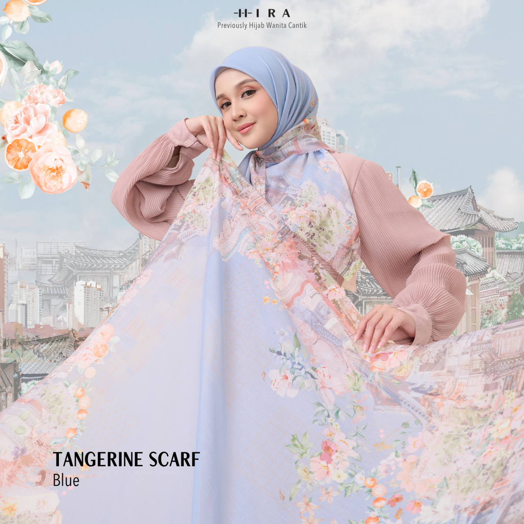Tangerine Scarf - Blue