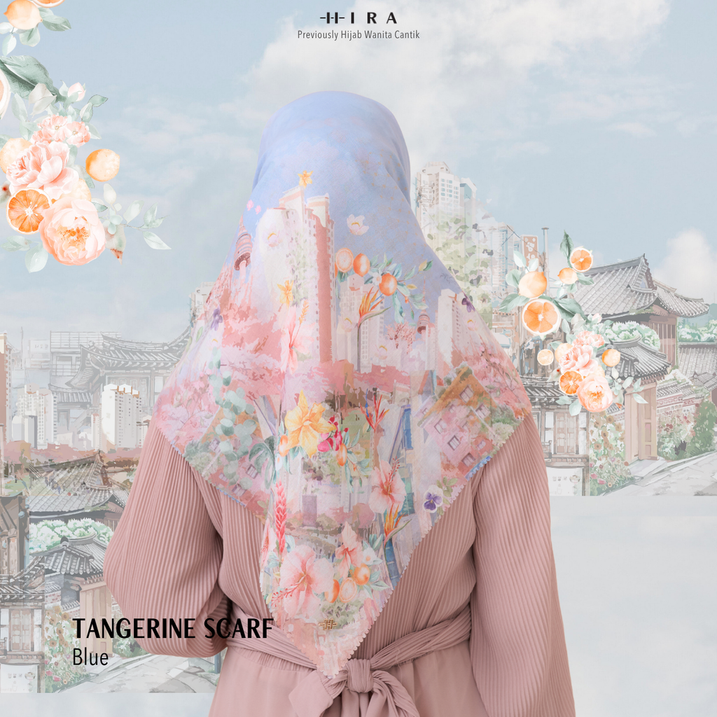 Tangerine Scarf - Blue