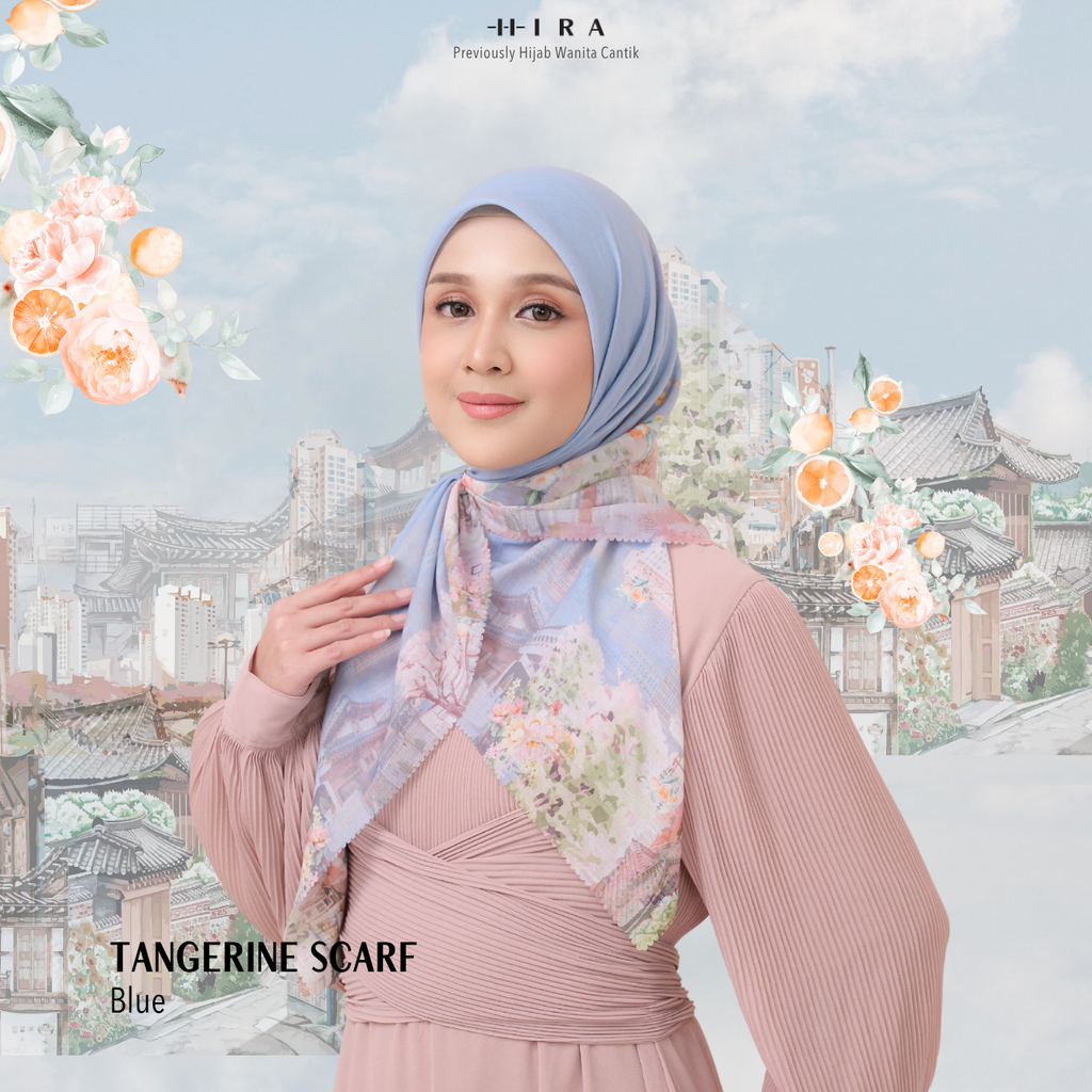 Tangerine Scarf - Blue