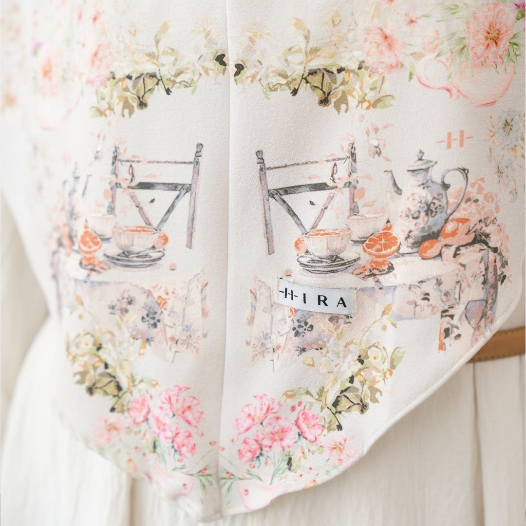 Hijab Instan Baiti Camellia Jumbo - Cream