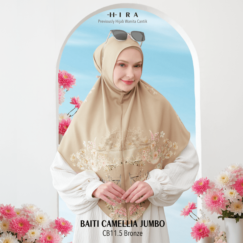 Hijab Instan Baiti Camellia Jumbo - Bronze