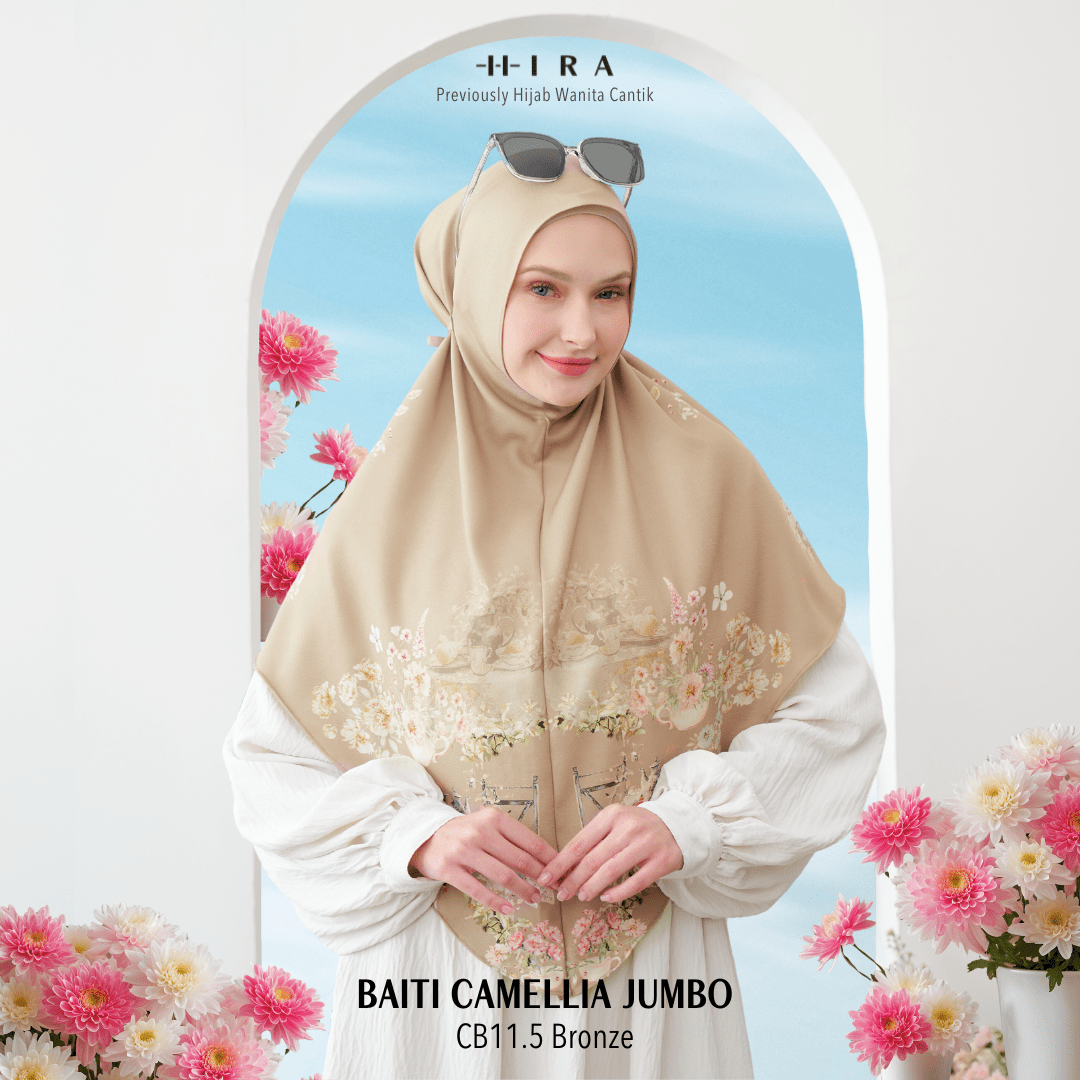 Hijab Instan Baiti Camellia Jumbo - Bronze