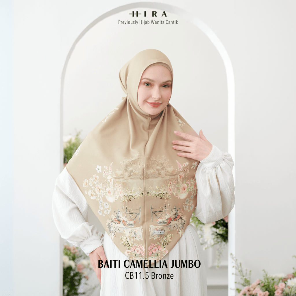Hijab Instan Baiti Camellia Jumbo - Bronze