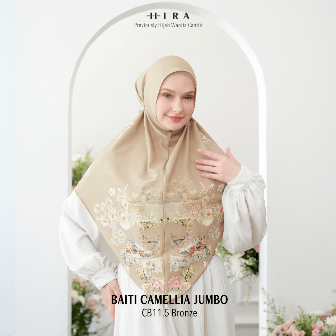 Hijab Instan Baiti Camellia Jumbo - Bronze