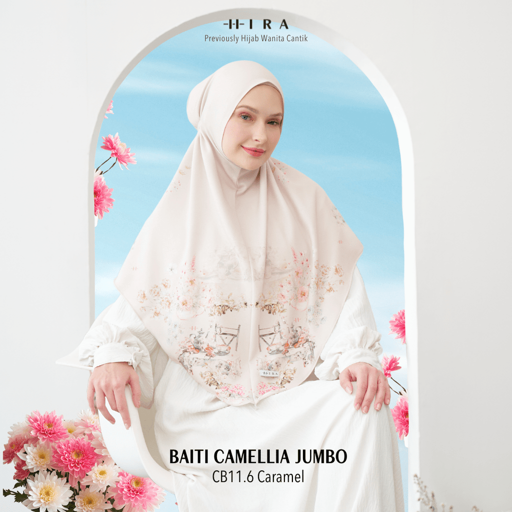 Hijab Instan Baiti Camellia Jumbo - Caramel