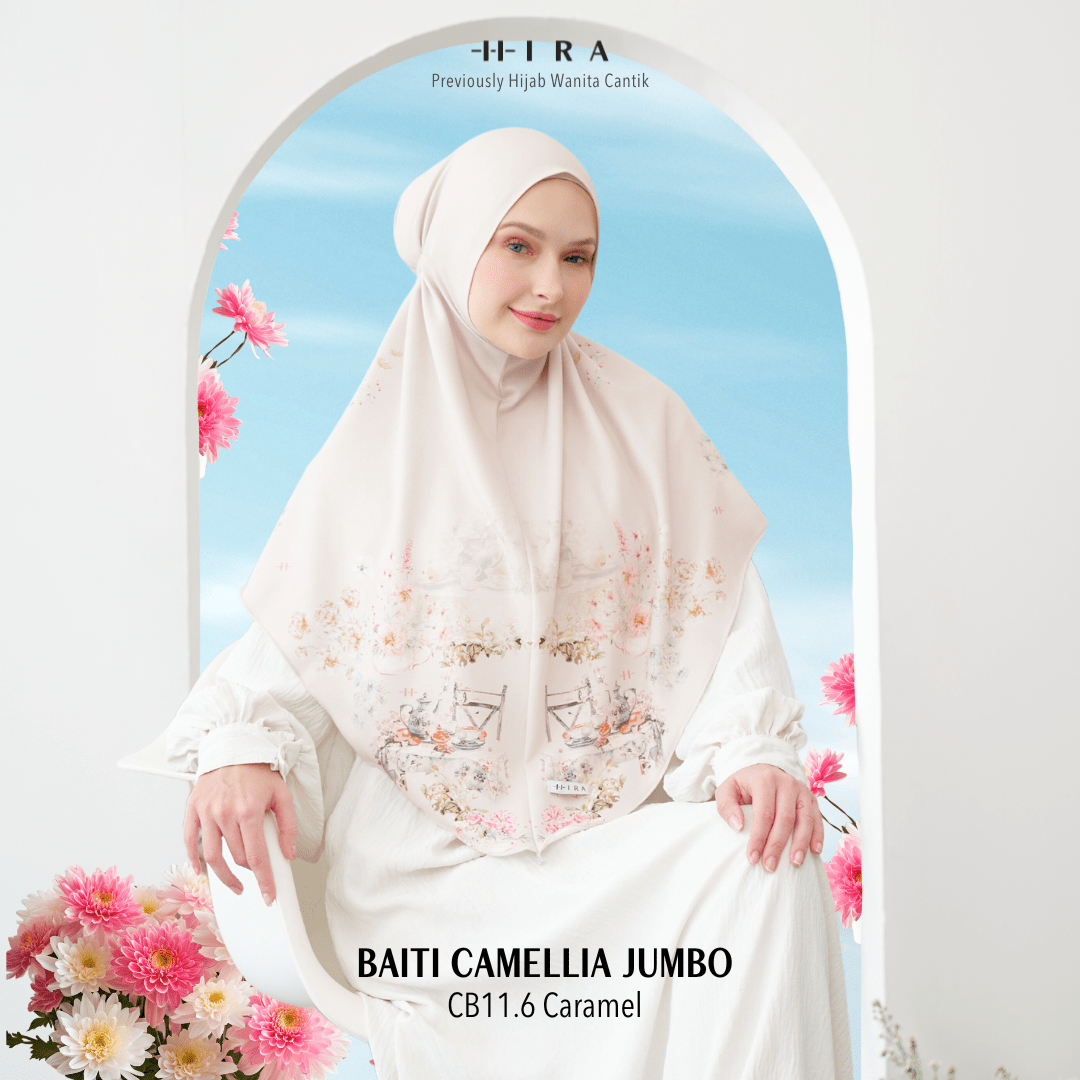 Hijab Instan Baiti Camellia Jumbo - Caramel