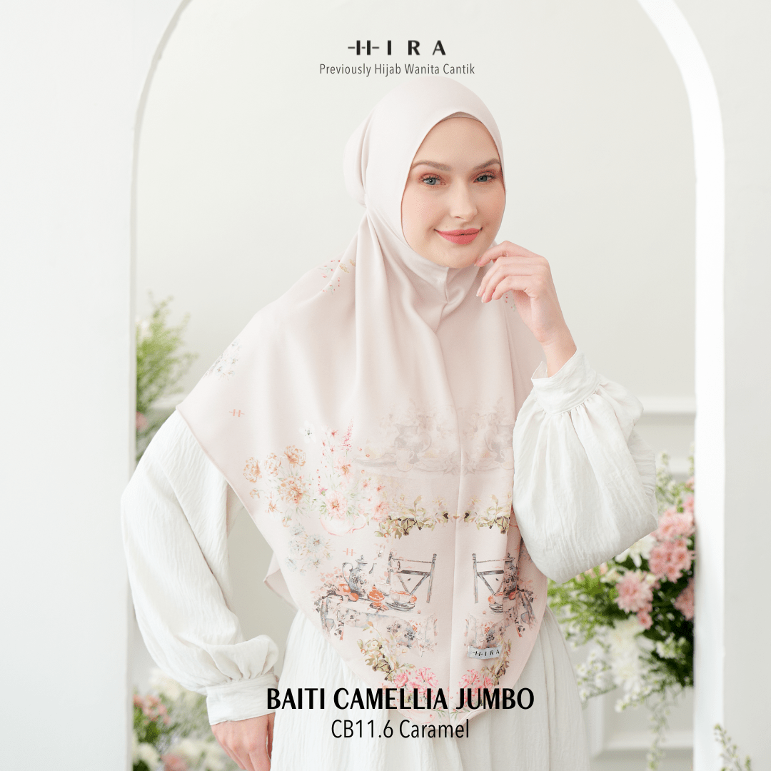 Hijab Instan Baiti Camellia Jumbo - Caramel