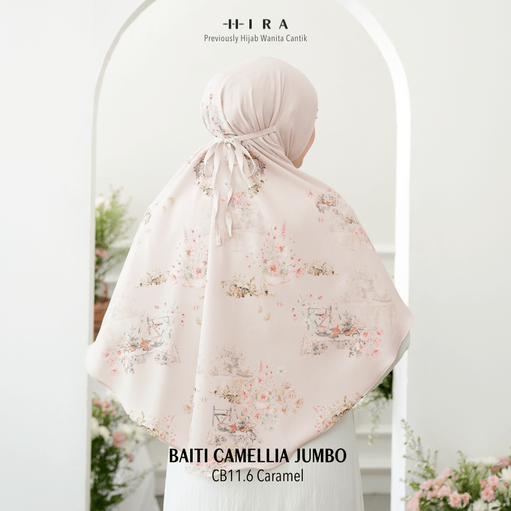 Hijab Instan Baiti Camellia Jumbo - Caramel