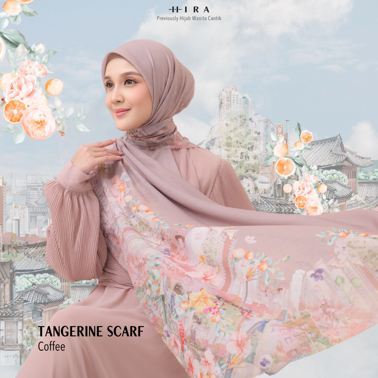 Tangerine Scarf - Coffee
