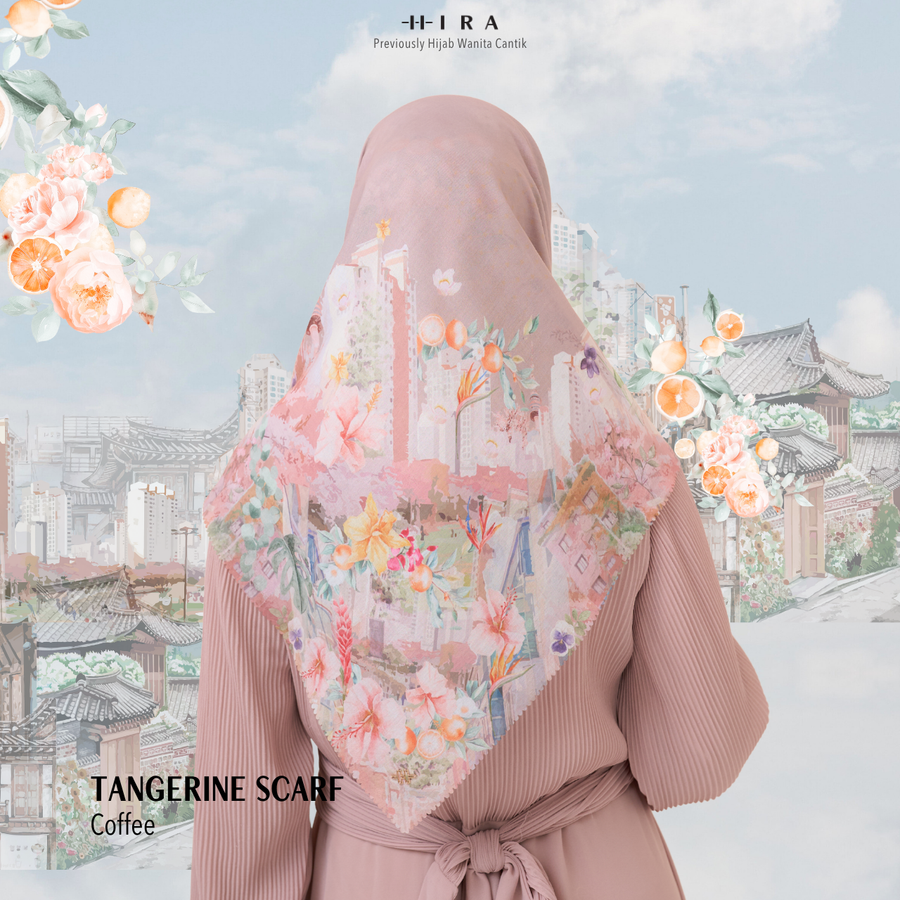 Tangerine Scarf - Coffee