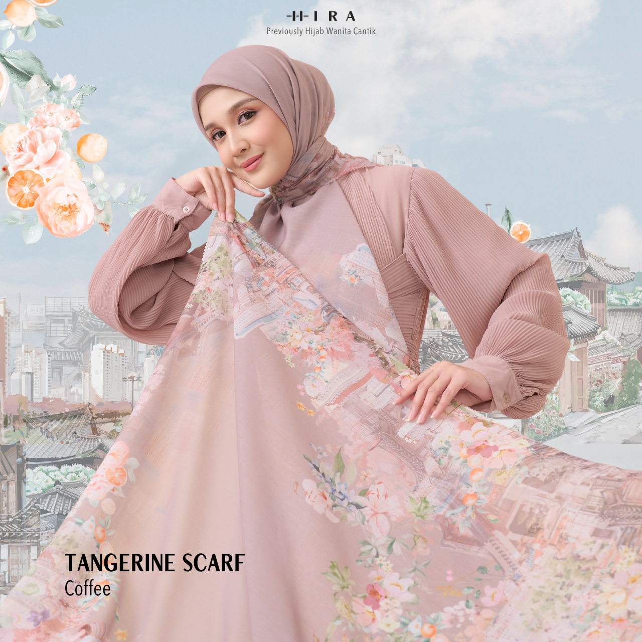 Tangerine Scarf - Coffee