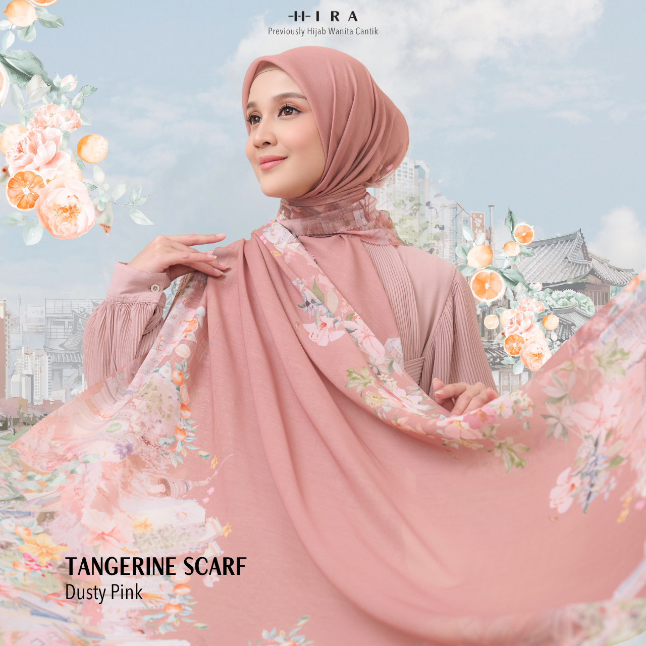 Tangerine Scarf - Dusty Pink