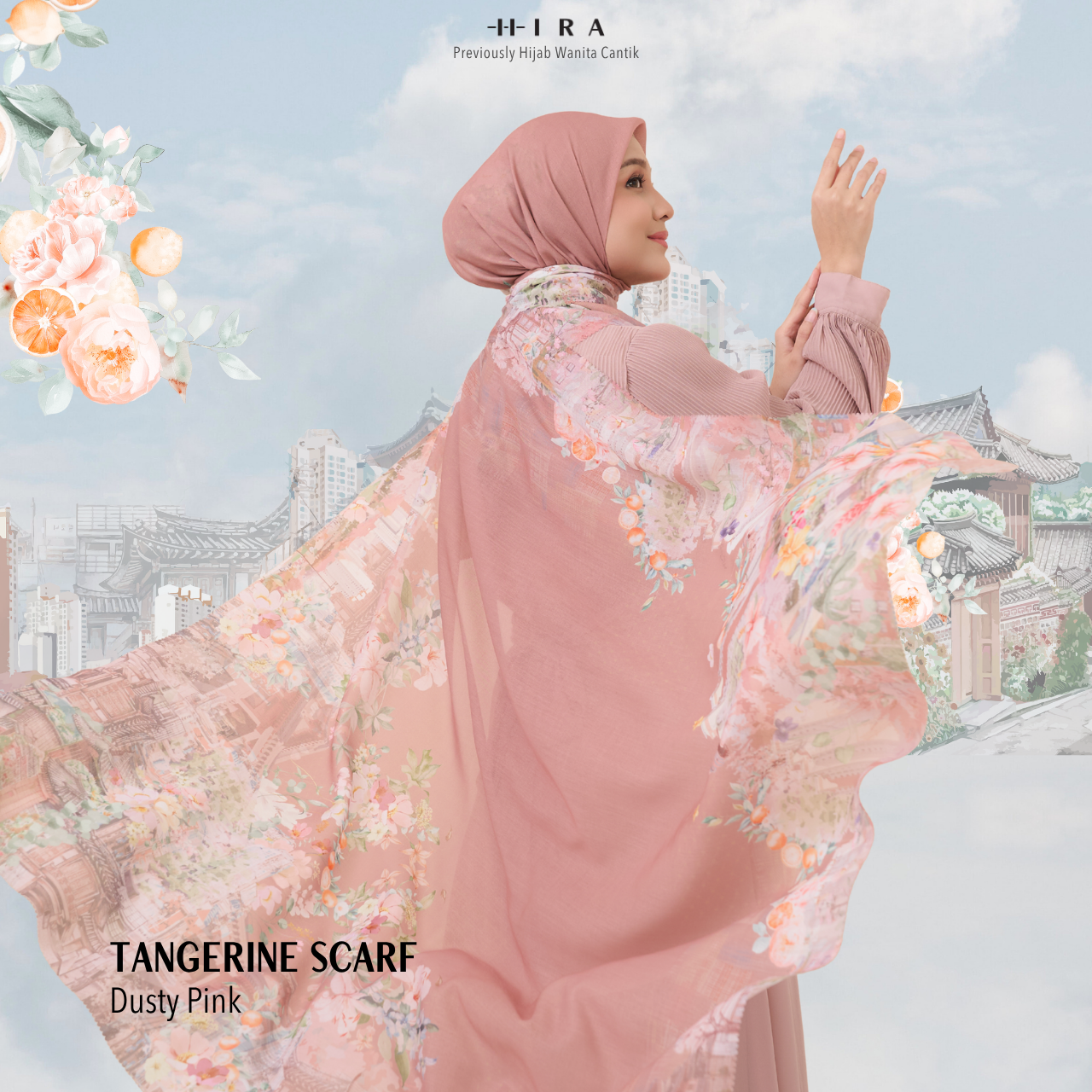 Tangerine Scarf - Dusty Pink