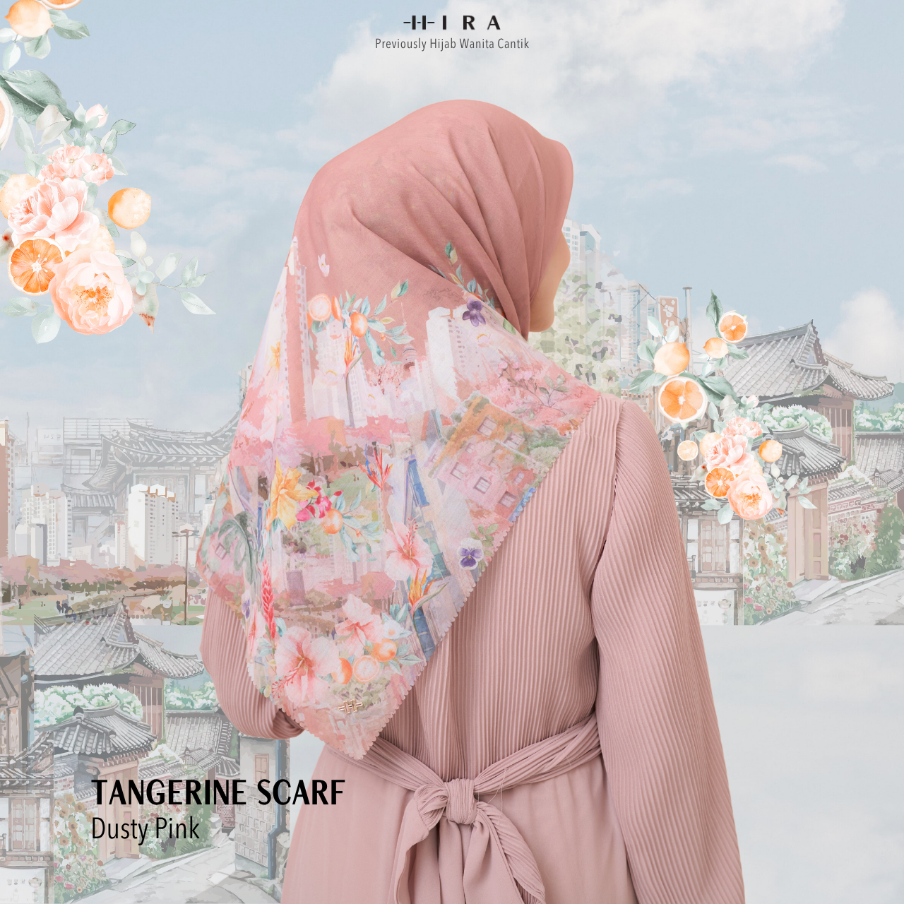 Tangerine Scarf - Dusty Pink