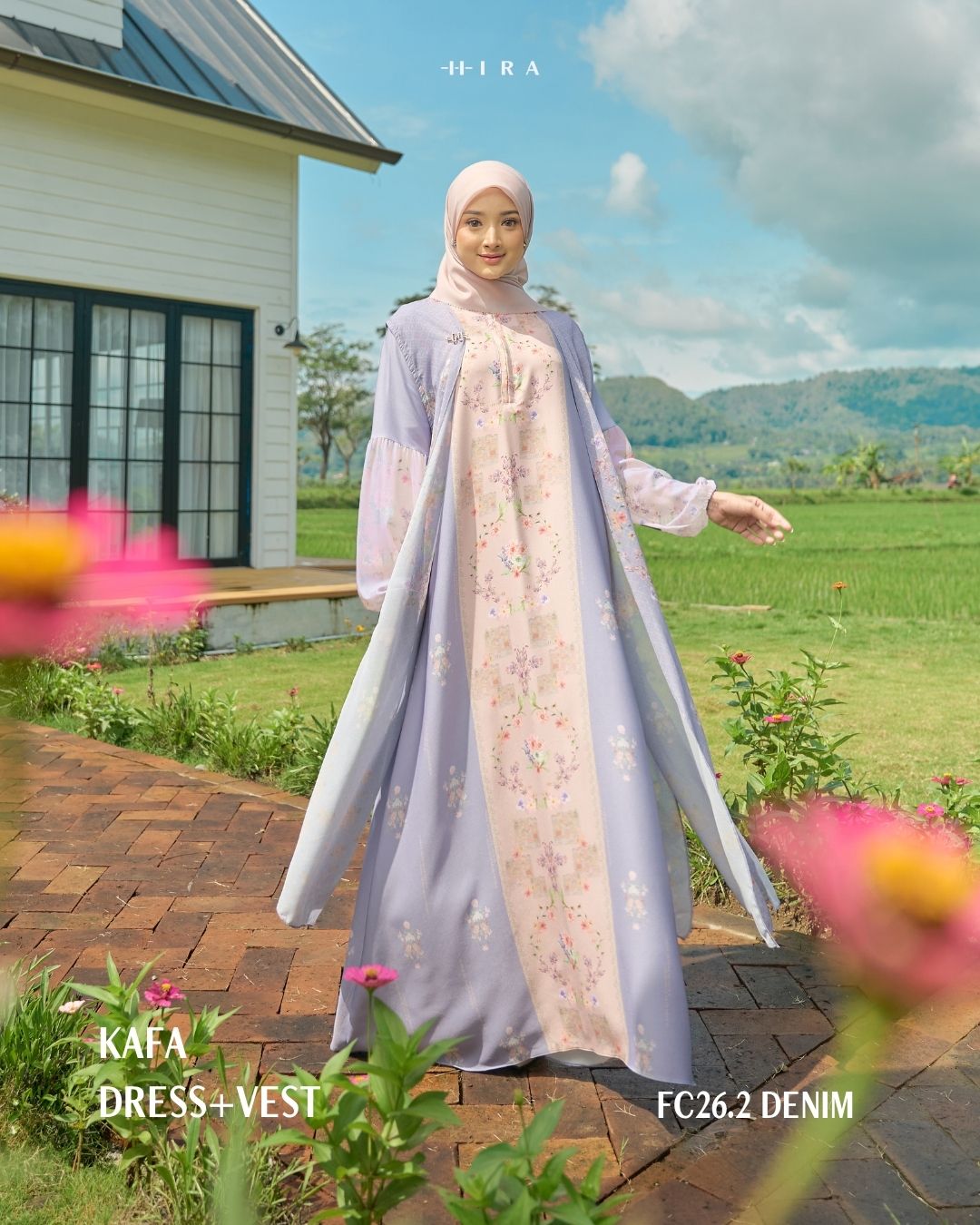 Kafa Dress & Vest -Denim